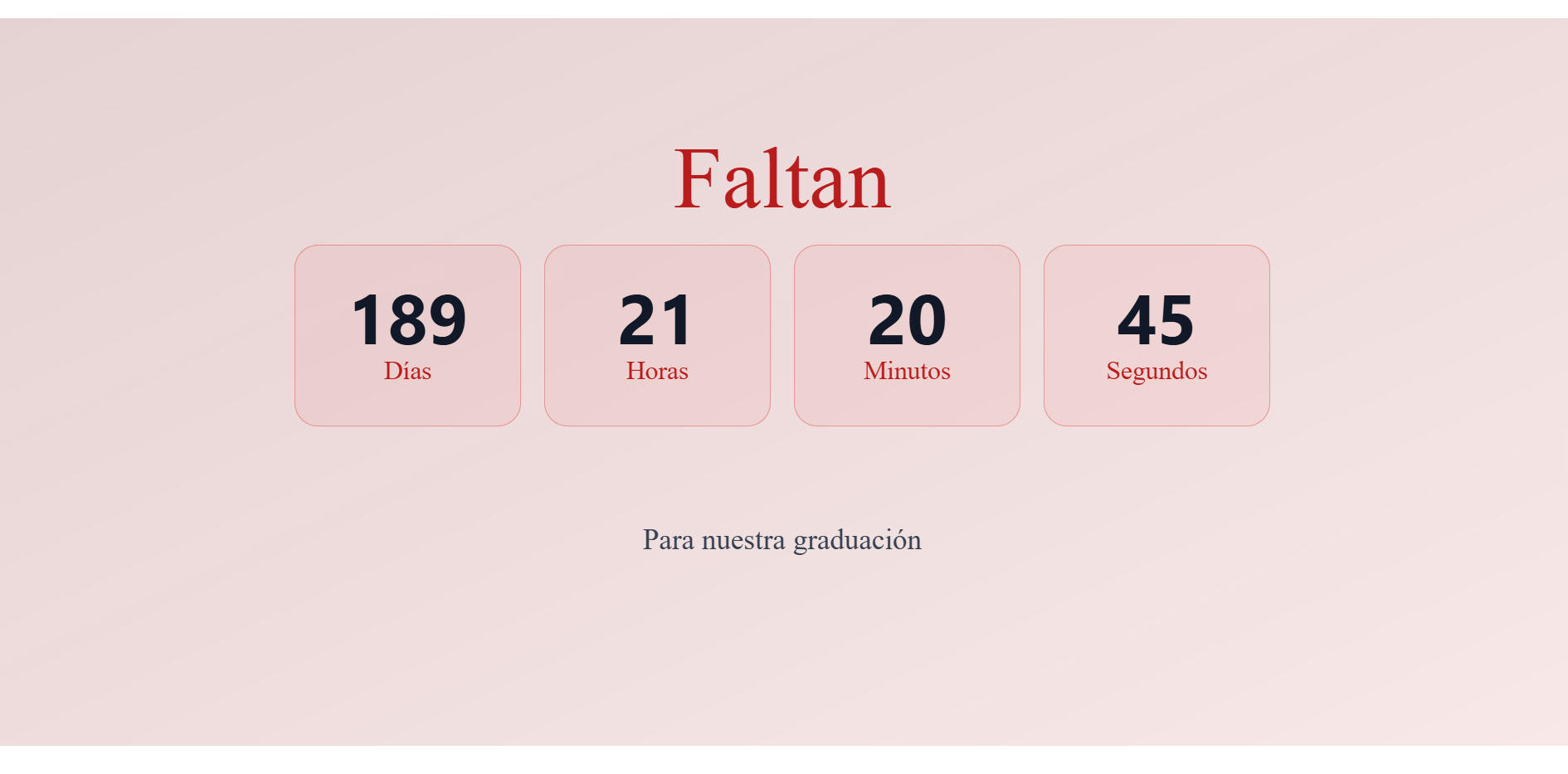 Contador de días