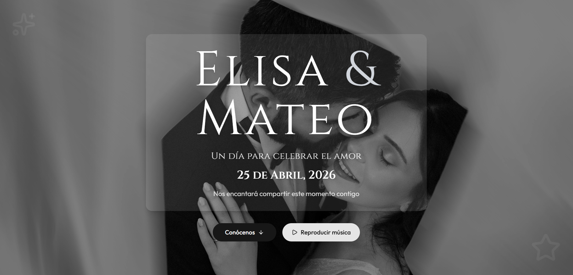 Invitación de Boda Moderna