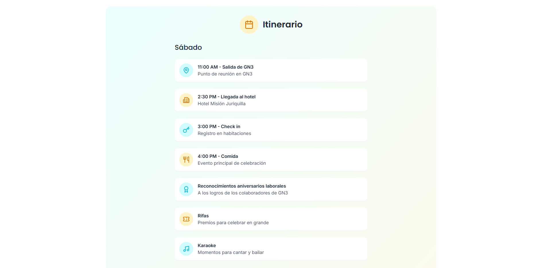Itinerario